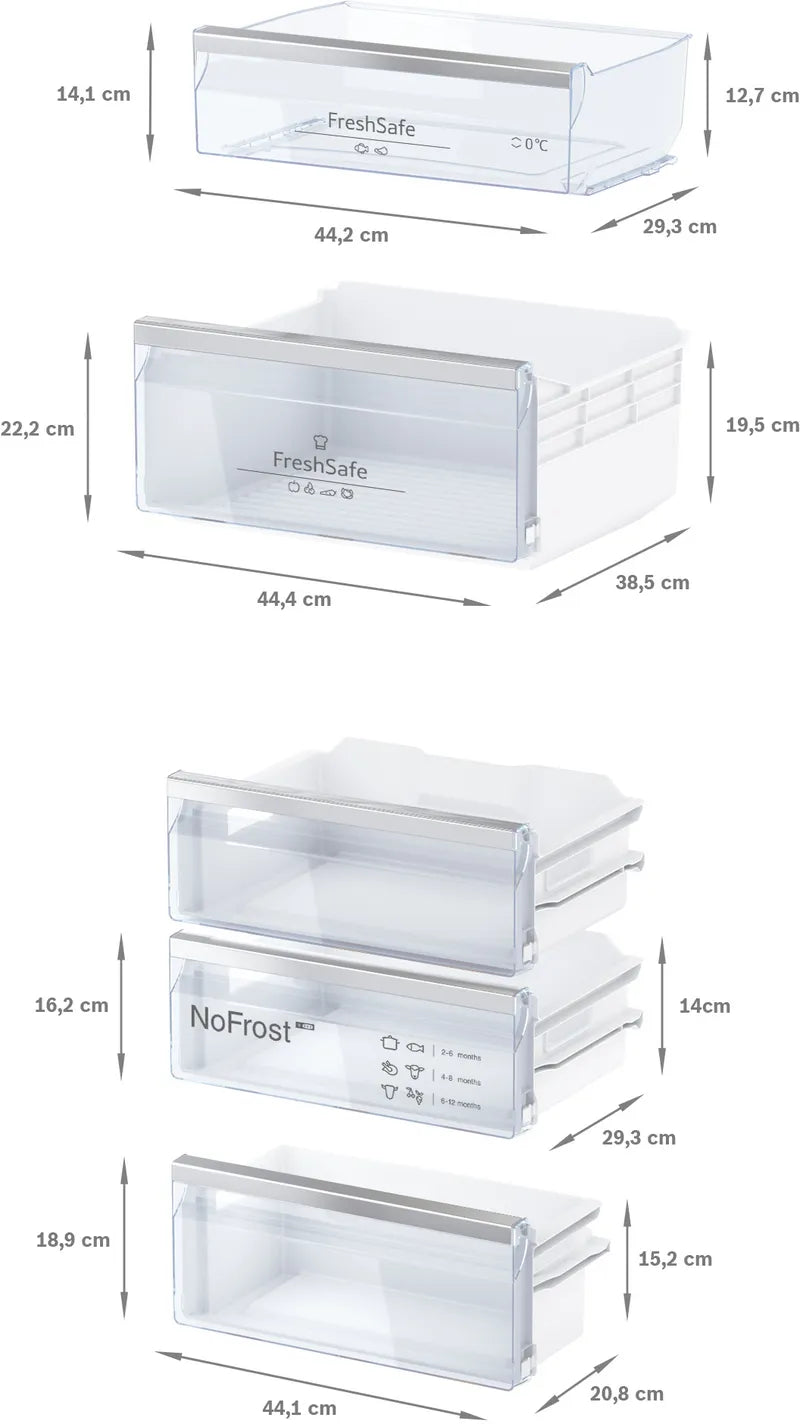 Combină frigorifică încorporabilă 177.2 x 55.8 cm Balama plată cu închidere amortizată KI7863DD0, Neff