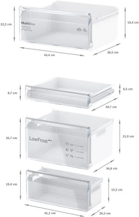 Seria 2 Combină frigorifică încorporabilă 177.2 x 54.1 cm Balama culisantă KIV86NSE0, Bosch