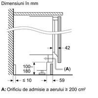 Seria 4 Frigider încorporabil sub blat 82 x 60 cm Balama plată KUR21VFE0, Bosch