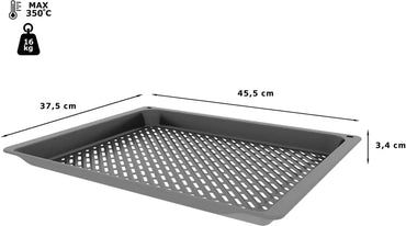 Tavă Air Fry și grill 34 x 455 x 375 mm lavabil(e) în pentru mașina de spălat vase Z1655CA0, Neff