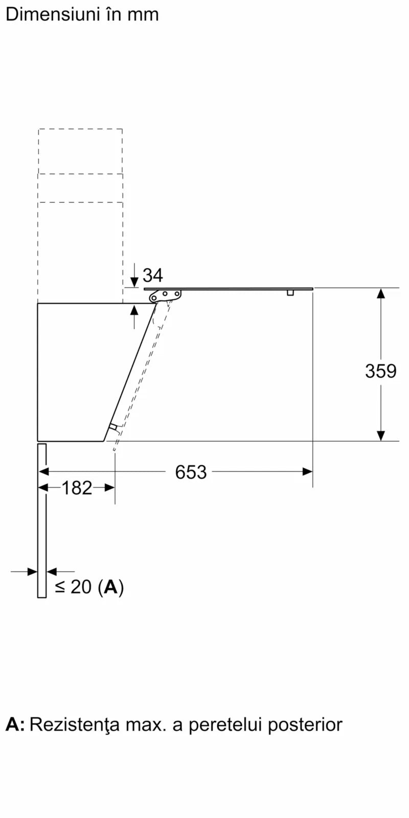 Seria 2 Hotă decorativă de perete 60 cm clear glass DWK65DK60, Bosch