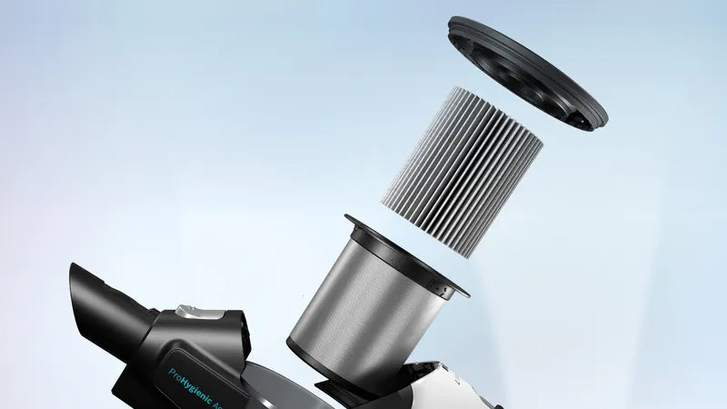Aspirator vertical 2in1, cu funcție mop Unlimited 7 ProHygienic Aqua Alb BCS71HYG2, Bosch