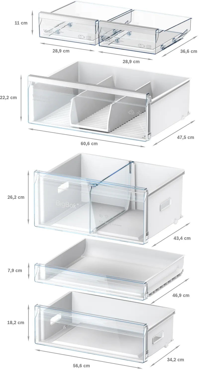 Seria 8 Combină frigorifică independentă 186 x 75 cm Oțel inoxidabil Anti-Amprentă KGP76AIC0N, Bosch