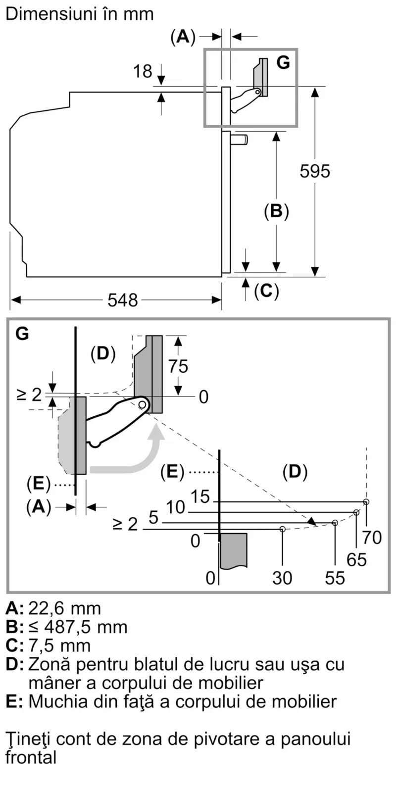 Cuptor încorporabil cu funcție de abur 60 x 60 cm Flex Design B69FY5CY0, Neff