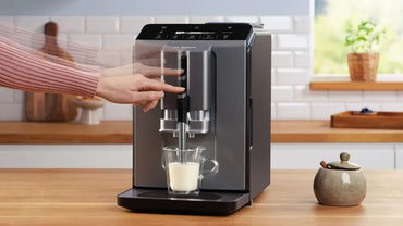 Espressor automat VeroCafe Diamond titanium metallic, Rezervor de apă detașabil TIE20504, Bosch