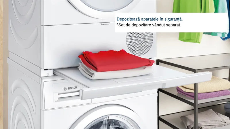 Seria 8 Uscător de rufe cu condensare și pompă de căldură 9 kg WQB245A0BY, Bosch