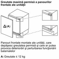 Seria 6 Congelator încorporabil 82 x 59.8 cm Balama plată cu închidere amortizată GUN21ADE0, Bosch