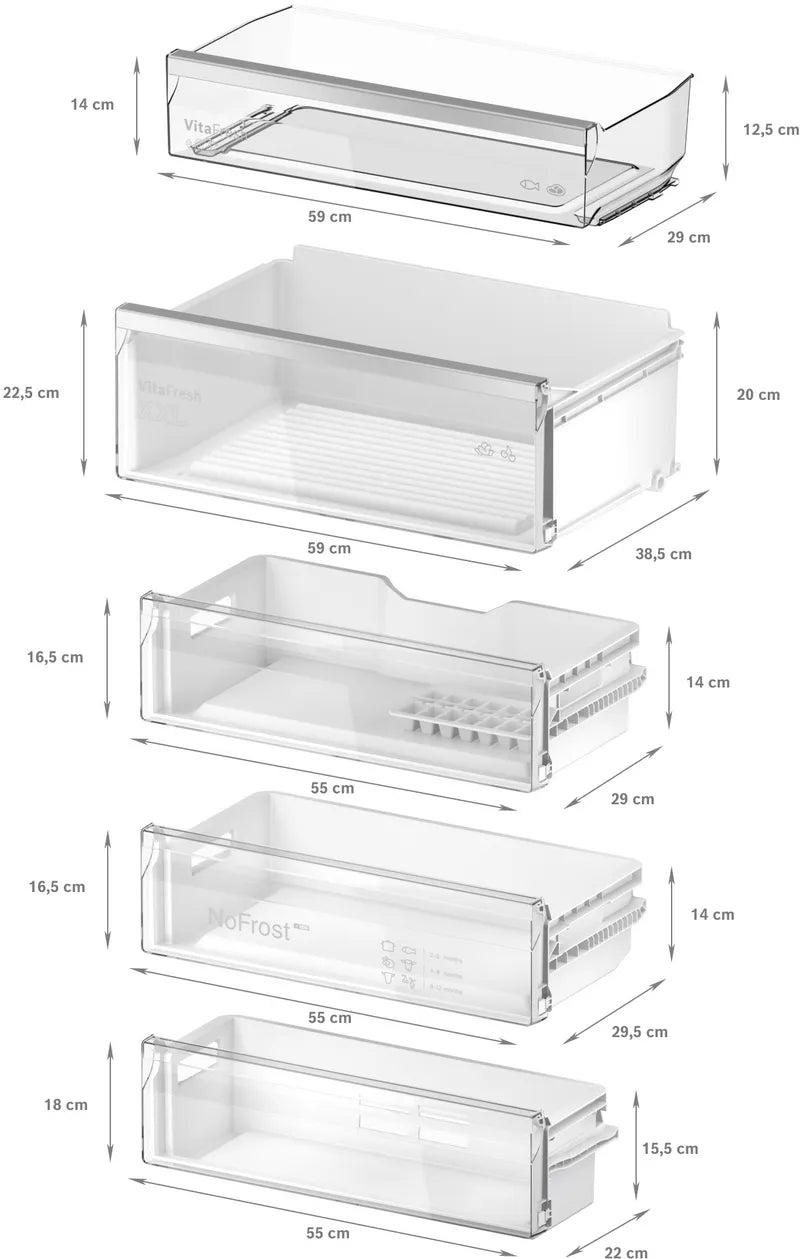 Seria 4 Combină frigorifică încorporabilă 193.5 x 70.8 cm Balama plată KBN96VFE0, Bosch