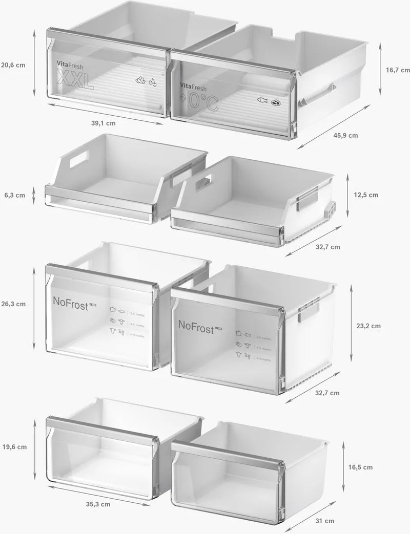 Seria 6 Combină frigorifică multi door 183 x 90.5 cm Anti-Amprentă KFD96APEA, Bosch