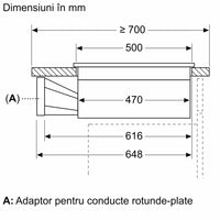 Plită pe inducție cu sistem de ventilare integrat 80 cm Flex Design V68YYX4C0, Neff