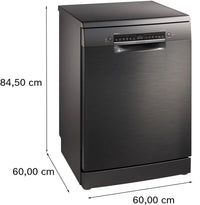 Seria 4 Mașina de spălat vase independentă 60 cm Anti-Amprentă negru SMS4EMC06E, Bosch