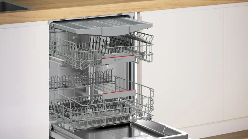 Seria 4 Mașina de spălat vase complet încorporabilă 60 cm VarioHinge SBH4ECX21E, Bosch