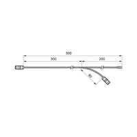 Kit cabluri si conectori pentru iluminat Structura zero, lungime 500mm, Emuca