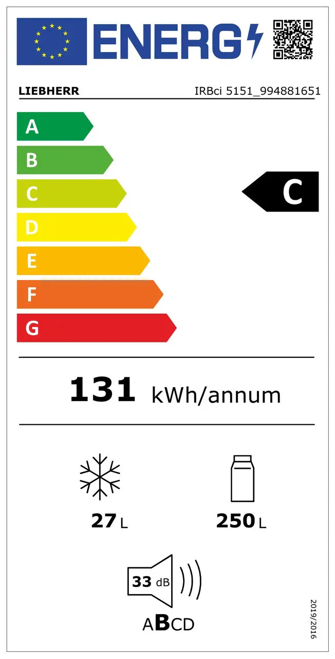 Frigider integrabil cu BioFresh IRBci 5151 Prime, Liebherr