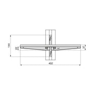 Pereche de suporturi de montare rafturi din aluminiu pentru cadru modular Zero, Emuca