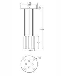 Lampa cu suspensie Prado , Fabas Luce