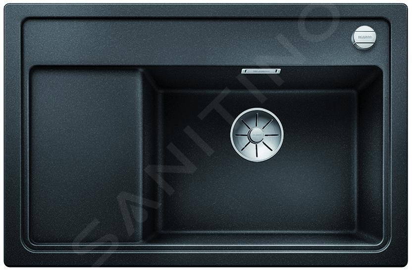 Chiuveta Zenar XL 6 S Compact Silgranit Neagra,Montaj pe blat, 780x510mm, Blanco