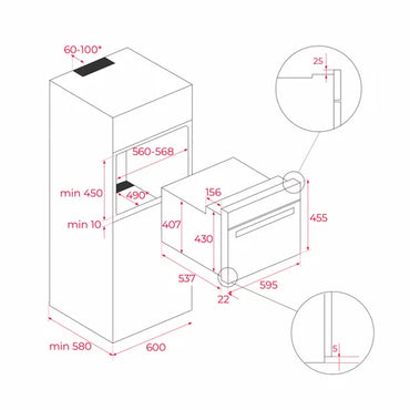 Cuptor cu microunde incorporabil MLC 844, Teka