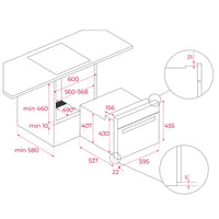 Cuptor incorporabil HLC 8470 SC BK, Teka