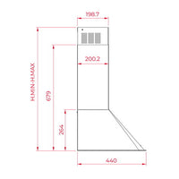 Hota decorativa DOS 90.2 VANILLA 90 cm, Teka