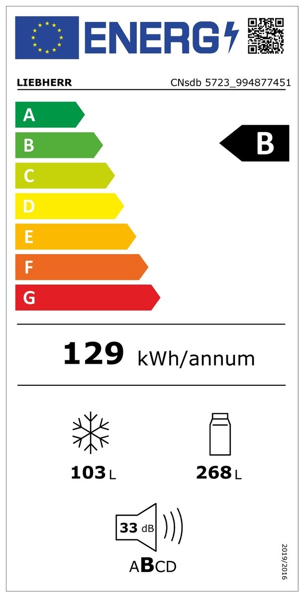 Frigider Plus cu EasyFresh si NoFrost, CNsdb 5723 Liebherr