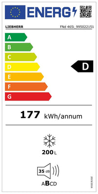 Congelator de sine stătător cu NoFrost și EasyTwist-Ice FNd 465i Prime, Liebherr