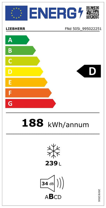 Congelator de sine stătător cu NoFrost și EasyTwist-Ice FNd 505i Prime, Liebherr