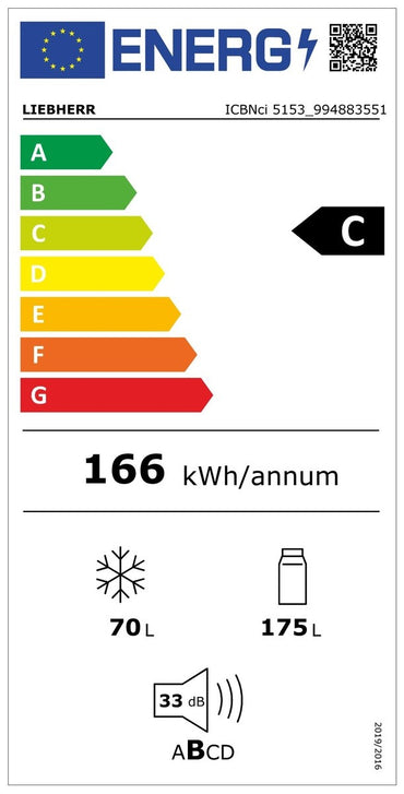 Combină frigorifică integrabilă cu BioFresh şi NoFrost ICBNci 5153 Prime, Liebherr