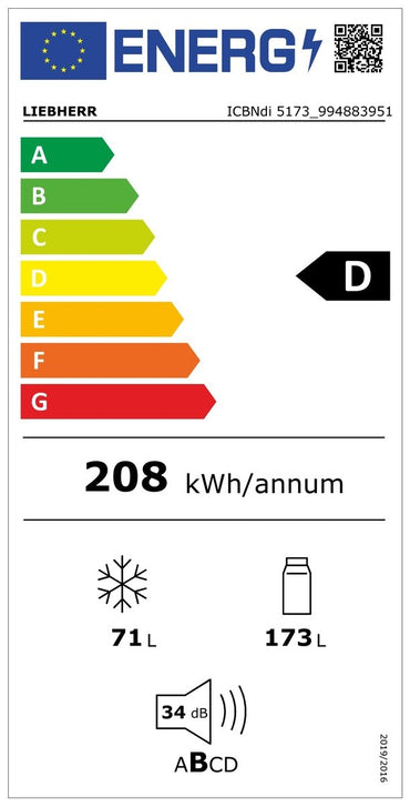 Combină frigorifică integrabilă cu BioFresh Professional și NoFrost ICBNdi 5173, Liebherr