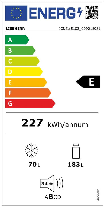 Frigider incorporabil cu EasyFresh si NoFrost, ICNSe 5103 Pure, Liebherr