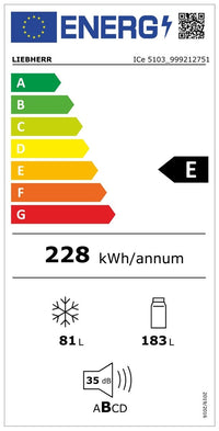 Frigider incorporabil cu EasyFresh si SmartFrost, ICe 5103 Pure, Liebherr