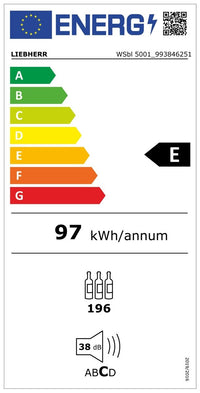 Frigider de depozitare a vinurilor, WSbl 5001 GrandCru, Liebherr