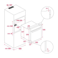 Cuptor multifuncțional cu 9 funcții de preparare și sistem HydroClean, HLB 8400 FBK Teka