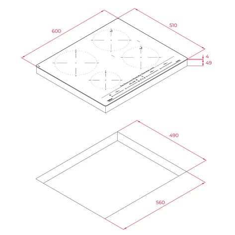 Plită electrică cu inducţie MasterSense, Teka IZC 64630 Alba