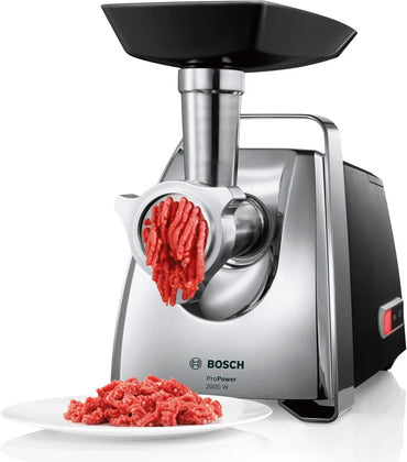 Tocător de carne ProPower 2000 W Black, chrome MFW67450, Bosch