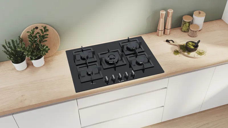 Seria 6 Plită pe gaz 75 cm Quartz PPQ7A6B20, Bosch