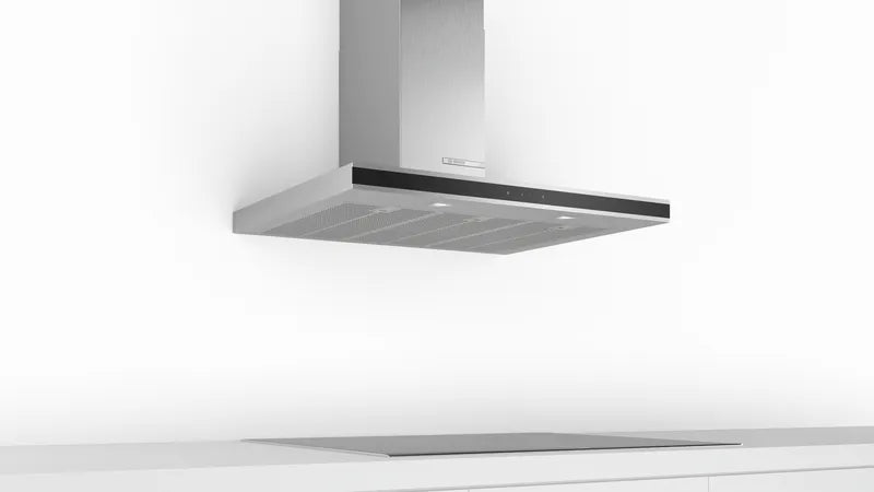 Seria 4 Hotă decorativă de perete 90 cm Inox DWB97FM50, Bosch