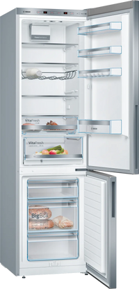 Seria 6 Combină frigorifică independentă 201 x 60 cm Inox Look KGE39ALCA, Bosch