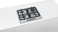 Seria 4 Plită pe gaz 60 cm Inox PGH6B5B90, Bosch