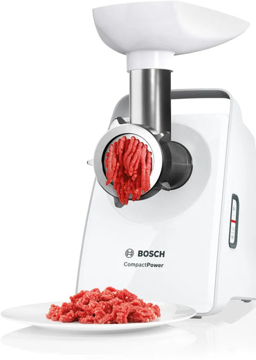 Tocător de carne CompactPower 2000 W Alb, Negru MFW3X15B, Bosch