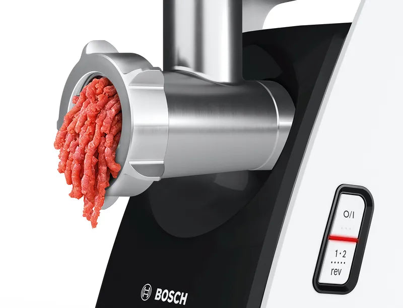 Tocător de carne CompactPower 2000 W Alb, Negru MFW3X17B, Bosch