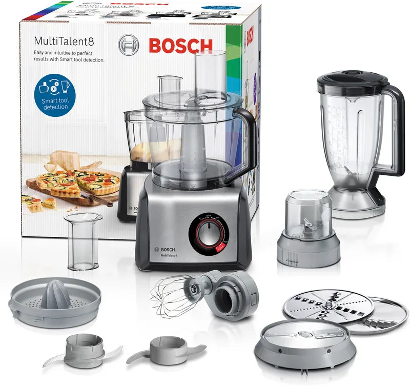 Robot de bucătărie MultiTalent 8 1250 W Black, Brushed stainless steel MC812M844, Bosch