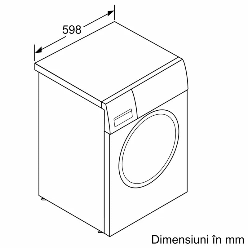 Seria 2 Mașina de spălat rufe cu încarcare frontală 7 kg 1400 rpm WGE02400BY, Bosch