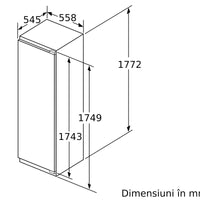 Seria 8 Frigider încorporabil 177.5 x 56 cm Balama plată KIF81PFE0, Bosch