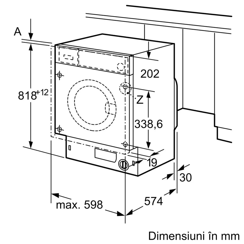 Seria 8 Mașina de spălat rufe cu încarcare frontală 8 kg 1400 rpm WIW28542EU, Bosch