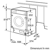 Seria 8 Mașina de spălat rufe cu încarcare frontală 8 kg 1400 rpm WIW28542EU, Bosch