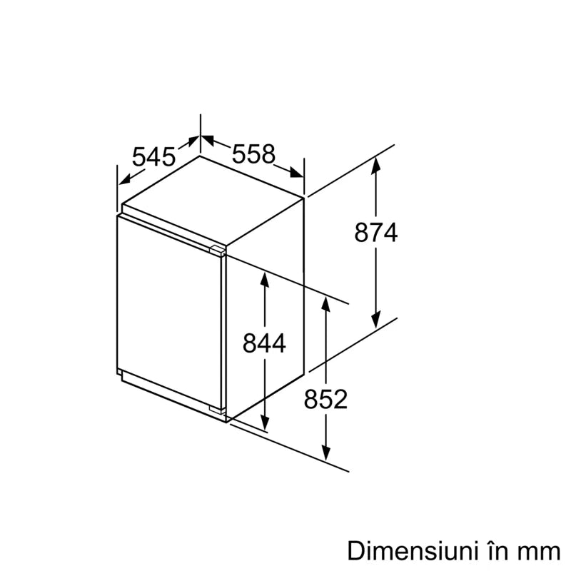 Seria 4 Congelator încorporabil 87.4 x 55.8 cm Balama plată GIV21AFE0, Bosch