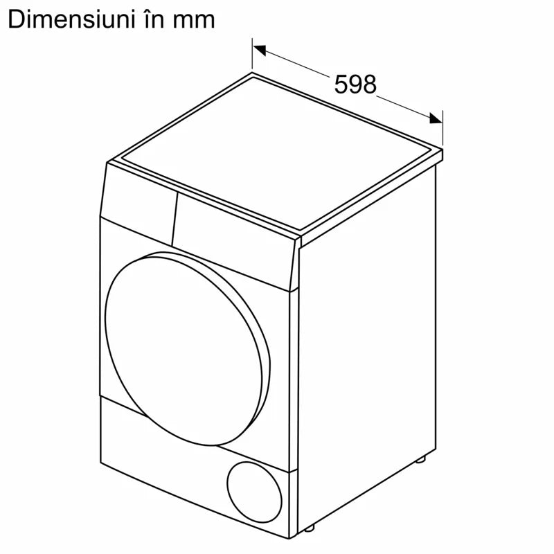 Seria 8 Uscător de rufe cu condensare și pompă de căldură 9 kg WQB246C0BY, Bosch