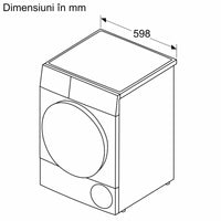 Seria 8 Uscător de rufe cu condensare și pompă de căldură 9 kg WQB246C0BY, Bosch