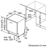 Seria 4 Mașina de spălat vase complet încorporabilă 60 cm SMV4EVX02E, Bosch